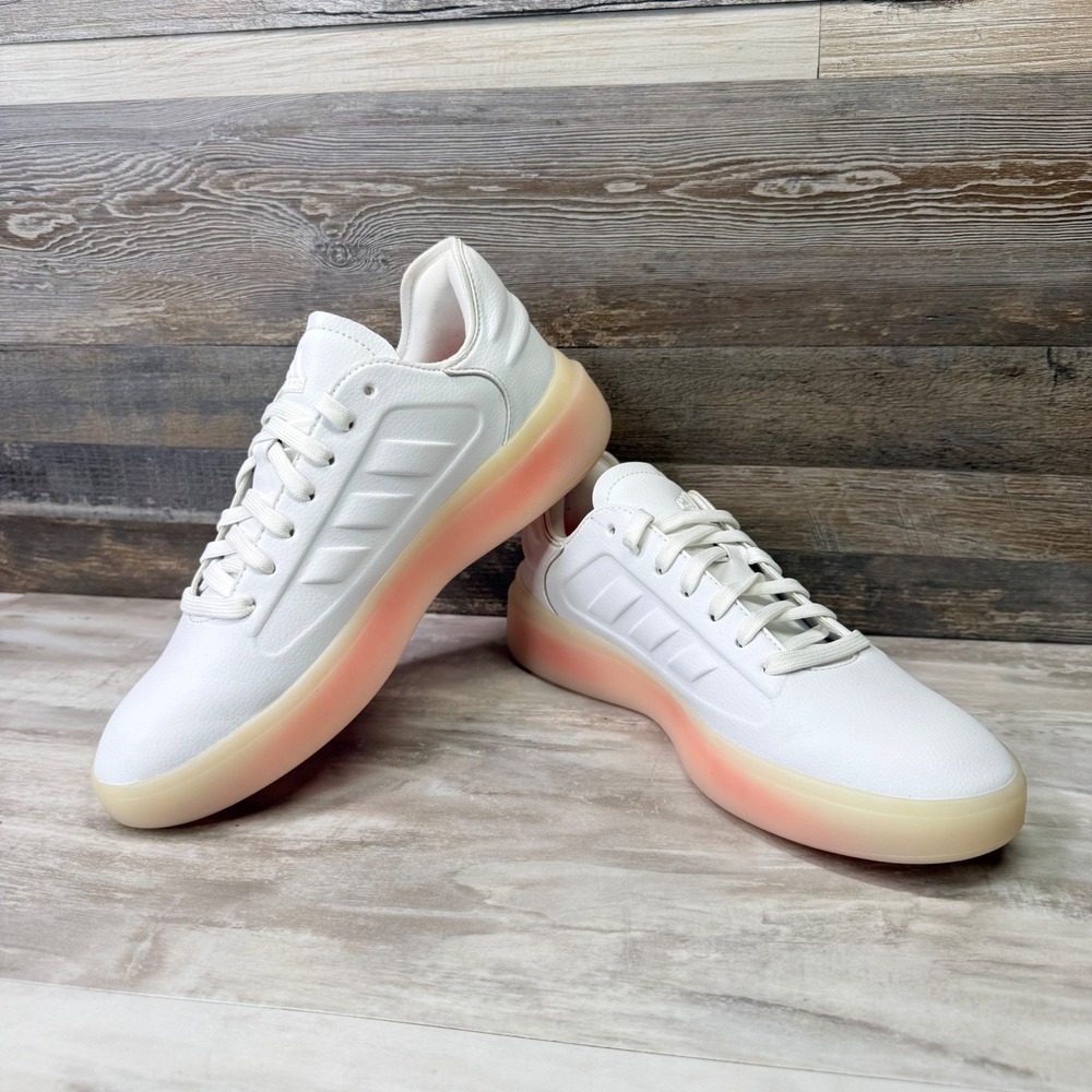 Adidas Zntasy Womens Size 8 White Orange Athletic Trainers Sneakers Shoes - Picture 4 of 8